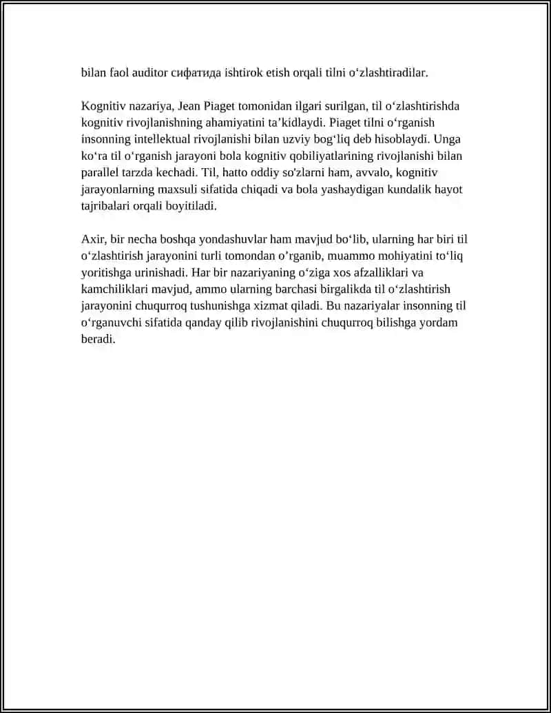 TIL OʻZLASHTIRISH VA TIL OʻRGANISH 4