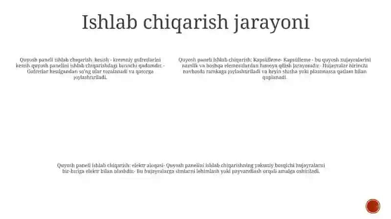 Quyosh Panellarini Ishlab Chiqarish 4