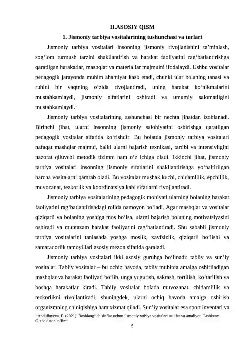 Boshlang'ich sinflari o'quvchilari jismoniy tarbiya vositalari 4