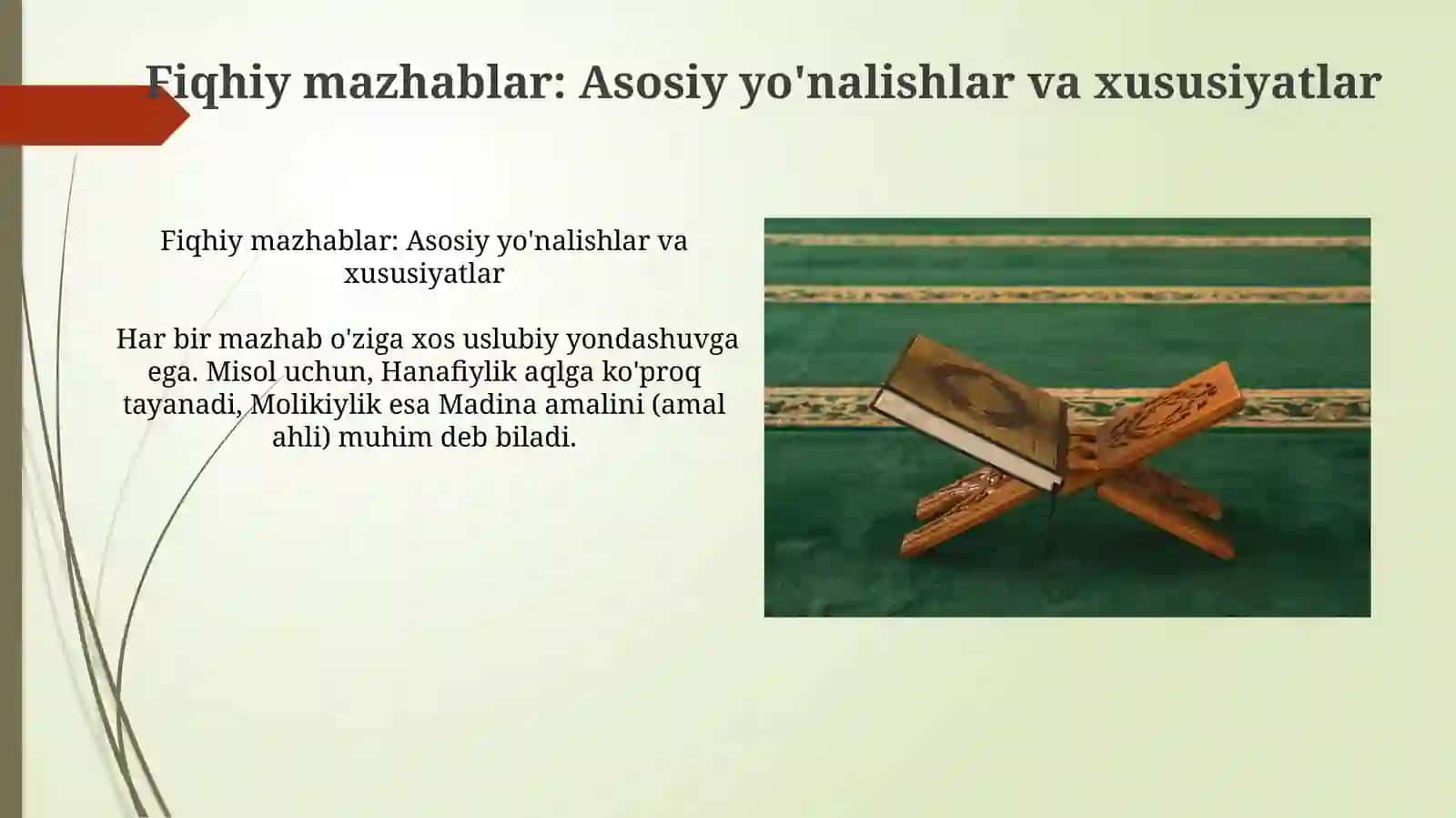 Islomdagi fiqihiy va aqidaviy mazhablar 4