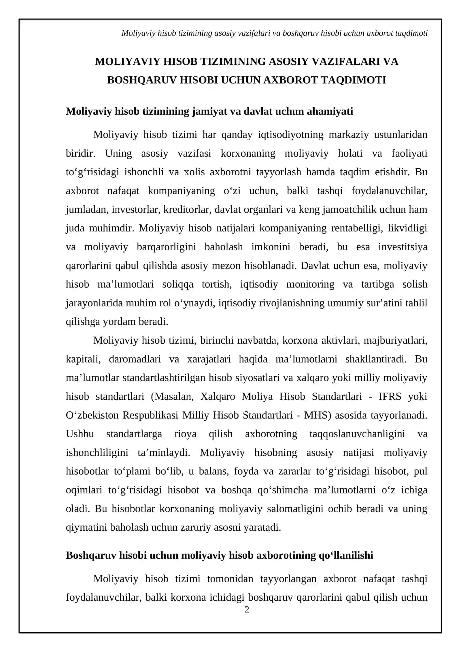Moliyaviy hisob va boshqaruv hisobining oʻzaro bogʻliqligi 4