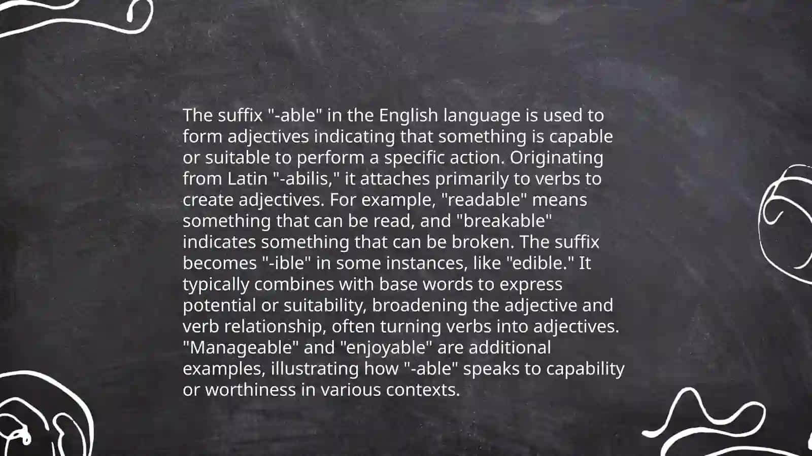 Adjective - forming suffixes 4