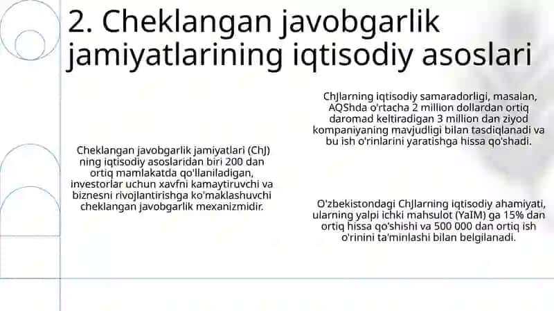 Ma'suliyati cheklangan jamiyat(MCHJ) larning tashkiliy-iqtisodiy asoslari 4