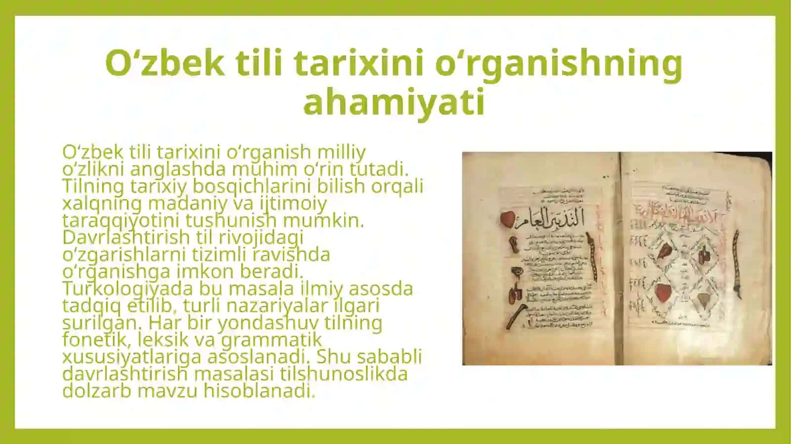 Oʻzbek tili tarixini davrlashtirishga oid turkologiyadagi qarashlari 4