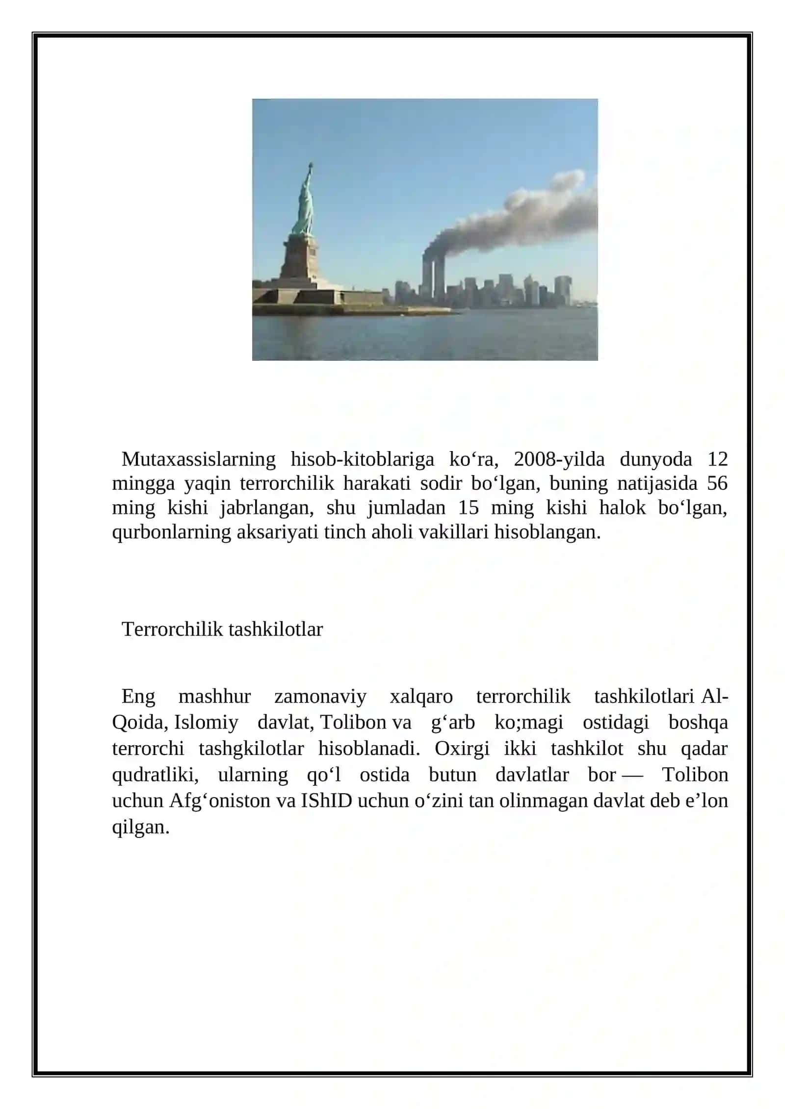 Xalqaro terrorizm va terrorchilik tashkilotlari 4