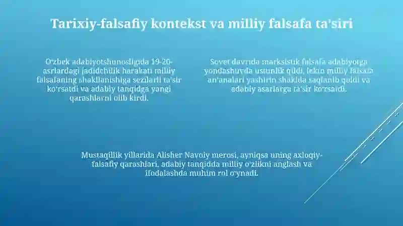 Oʻzbek adabiy tanqidida falsafiy yondashuvlar 4