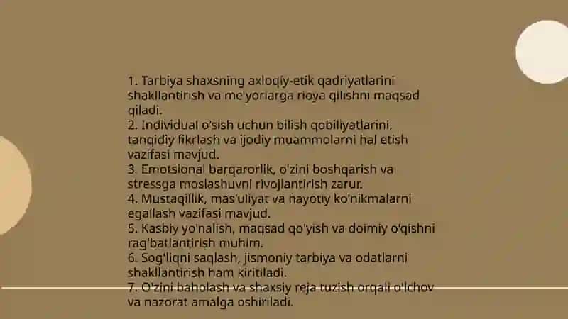 Tarbiyaning maqsad va vazifalari 4