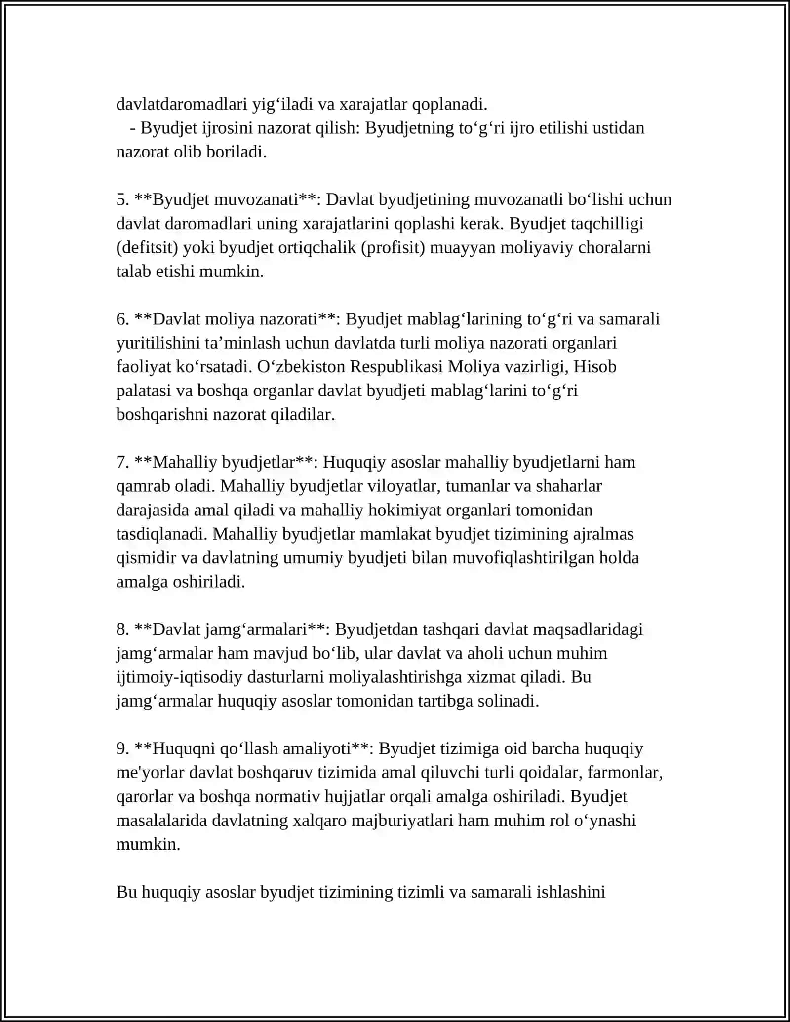 BYUDJETNING MOLIYAVIY-HUQUQIY ASOSLARI 4
