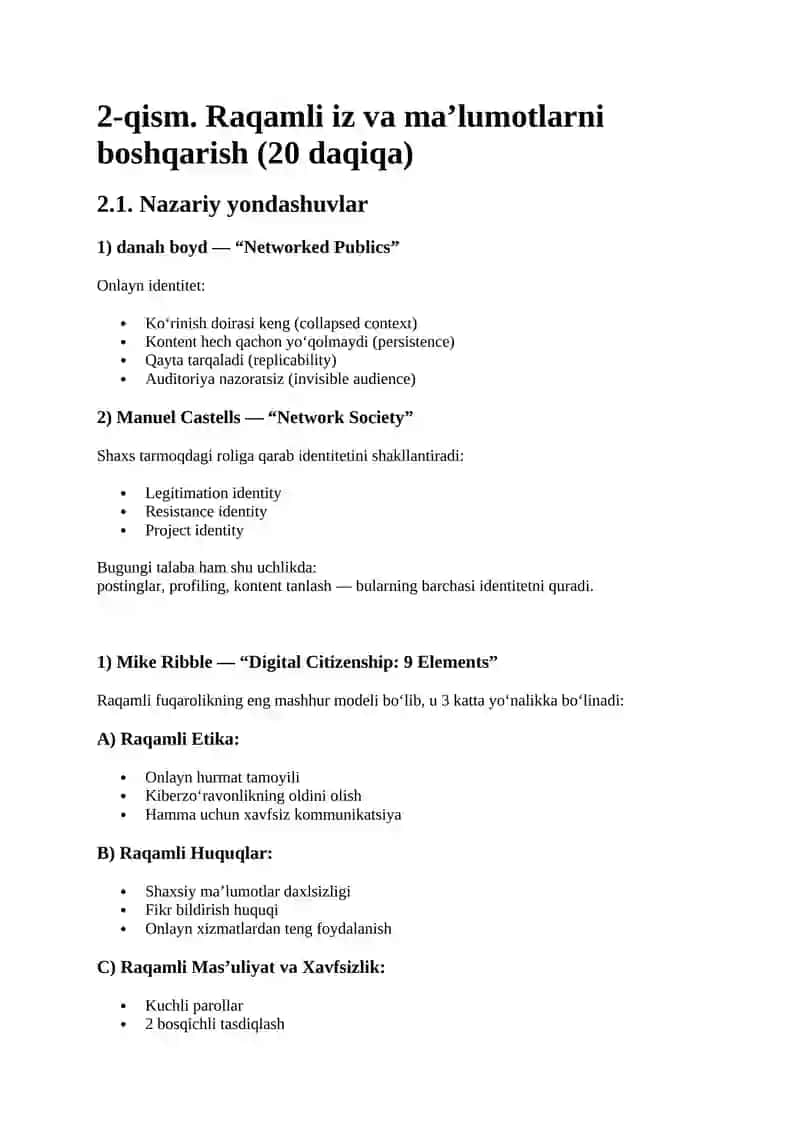 Raqamli fuqarolik (Digital Citizenship) 4