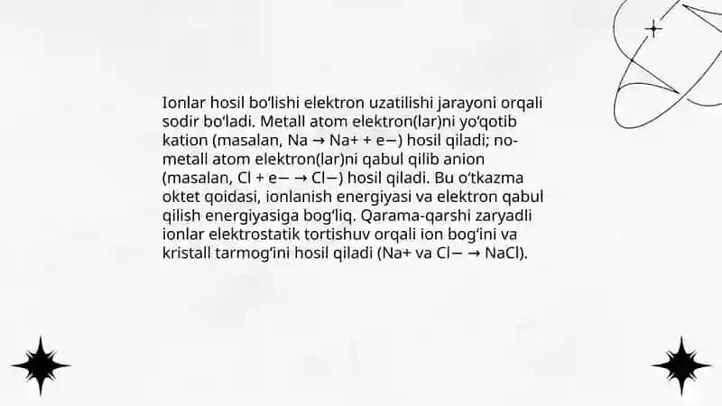 Ion bog'lanishlar 4