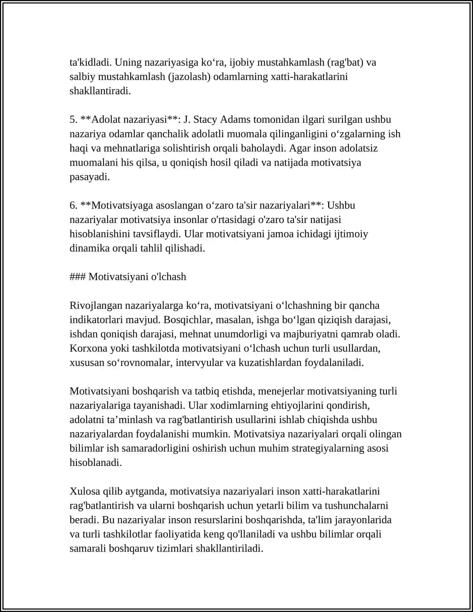 MOTIVATSIYA NAZARIYALARI 4