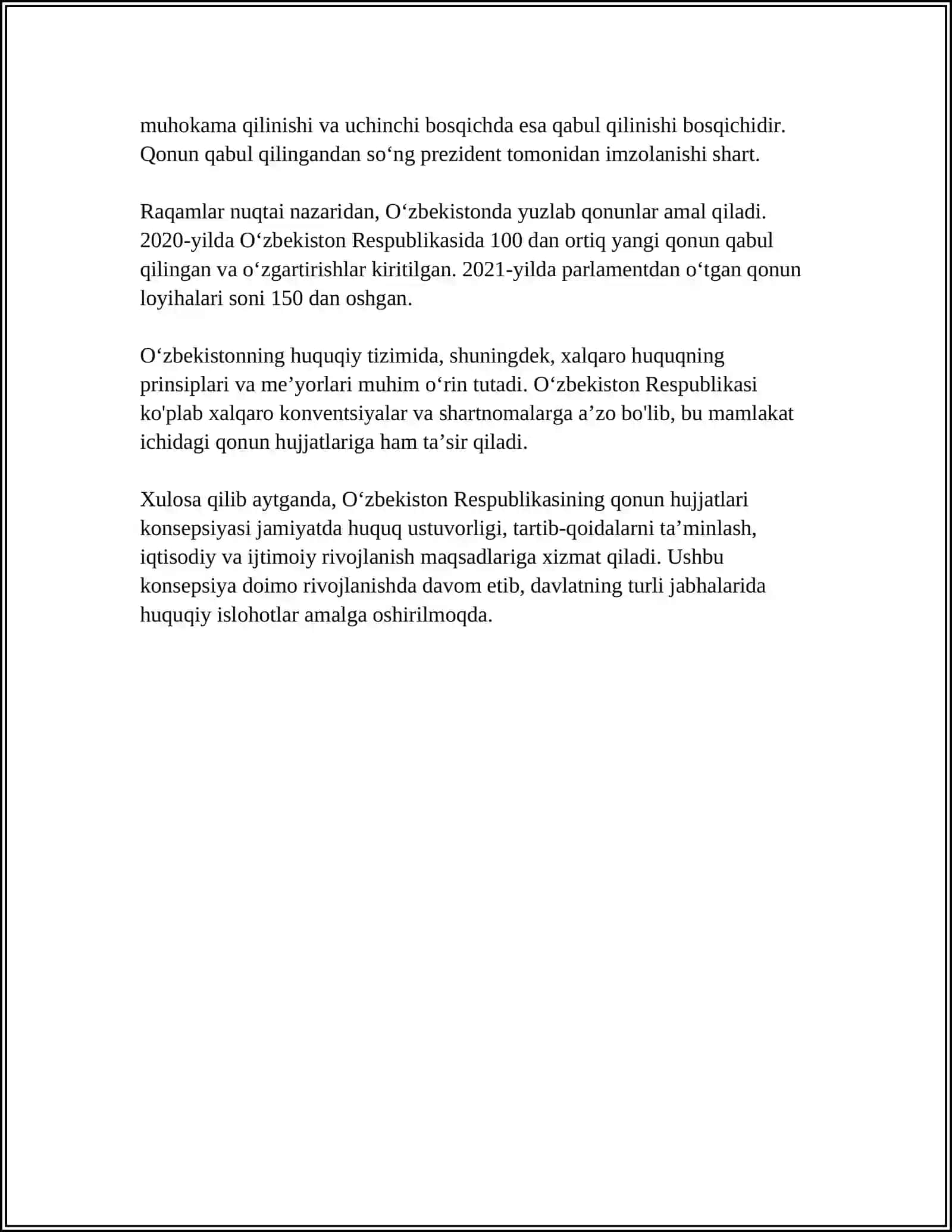 AKT SOHASIDAGI QONUN HUJJATLARI TAHLILI 4