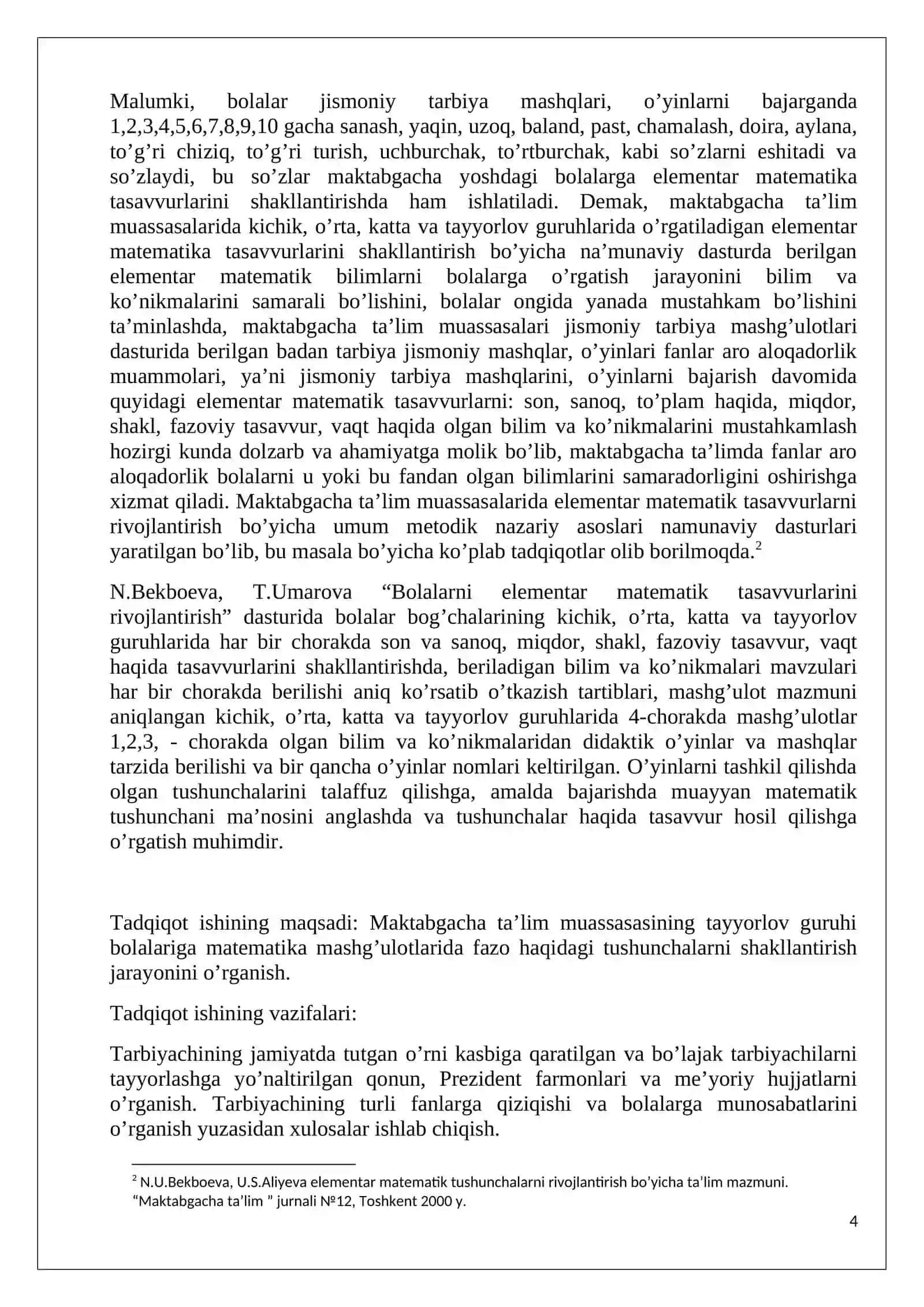 MATЕMATIK TASAVVURLARNI SHAKLLANTIRISH NAZARIYASI VA TEXNOLOGIYALARI 4