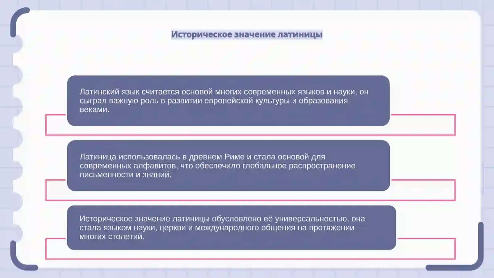 Латинский язык и его особенности 4