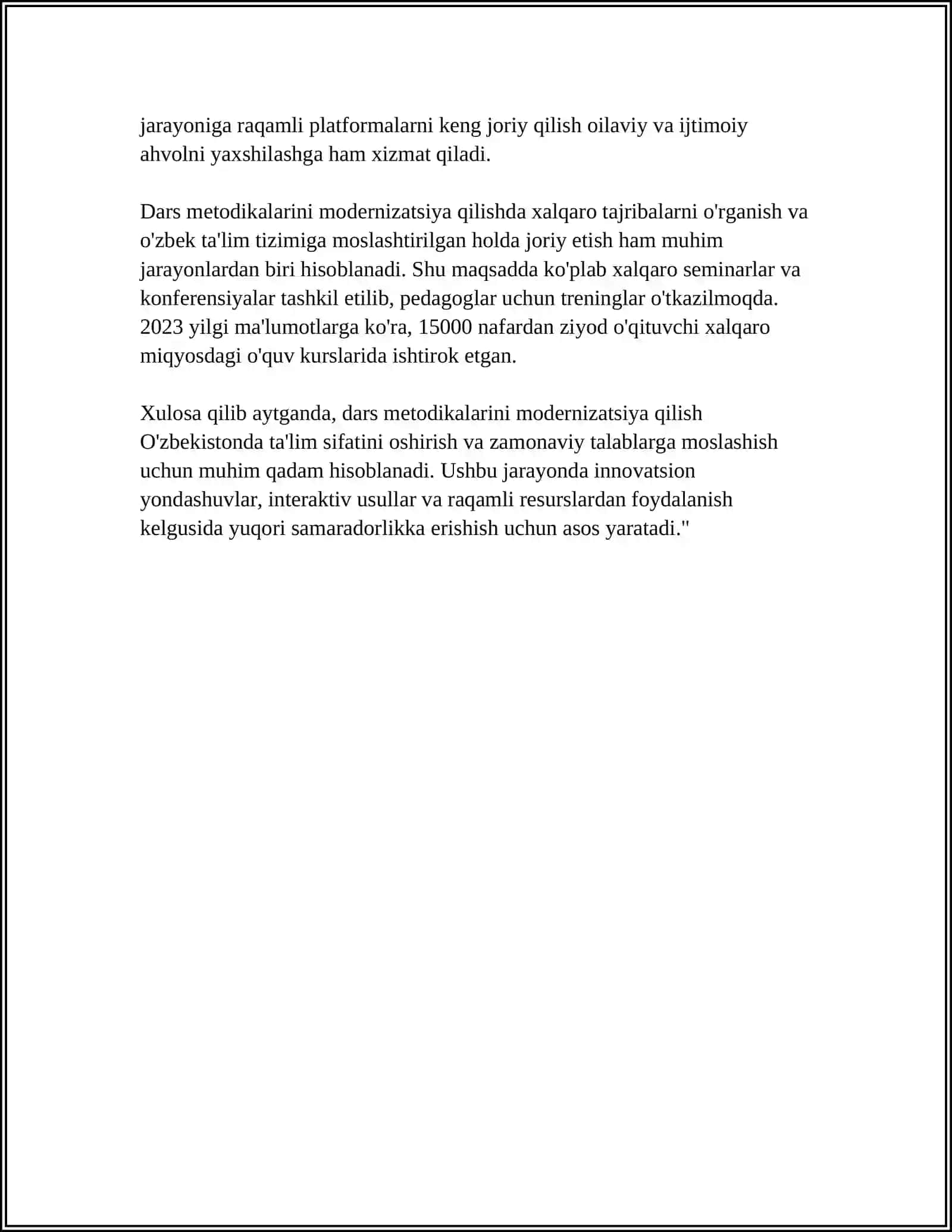 MAKTABGACHA TAʼLIM TASHKILOTLARIDA ZAMONAVIY YONDASHUV 4