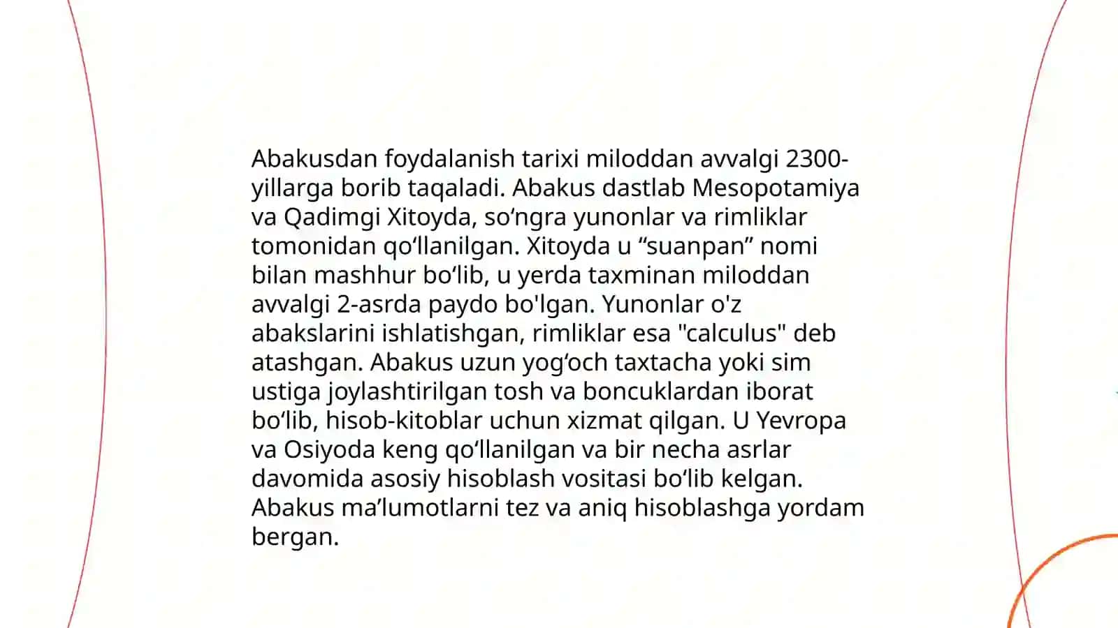 Abakusda birliklar va oʼnliklarni ifodalash 4
