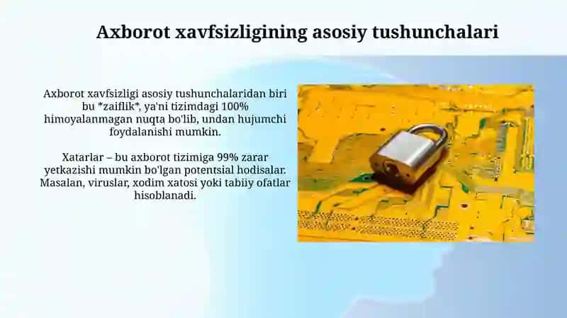Axborotni himoyalash usullari 4