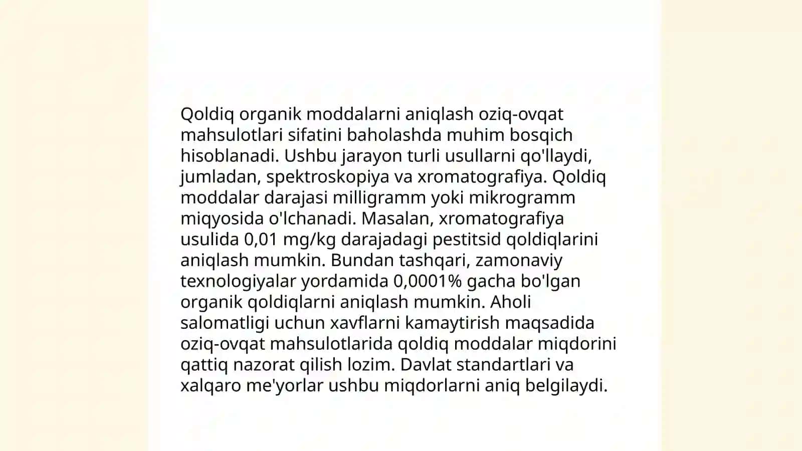 Dori vositalarini tahlilida qo'llaniladigan gazxromatografik tahlil ( qoldiq organik moddalar) 4
