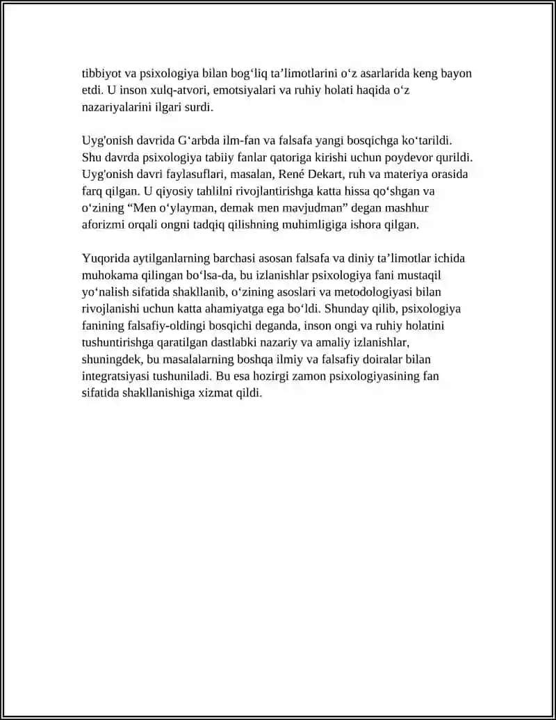 PSIXOLOGIYA FANINING TARAQQIYOT BOSQICHLARI 4