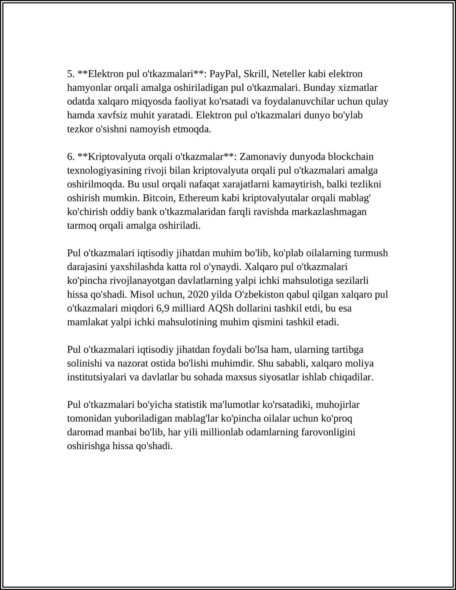 BIRIKMALAR VA OʻTKAZISHLAR TOʻGʻRISIDA TUSHUNCHALAR 4