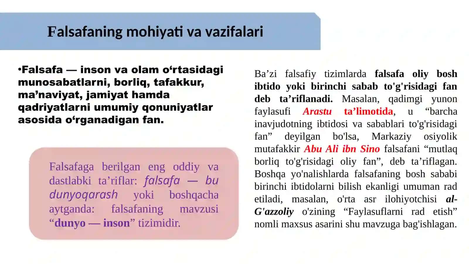 FALSAFANING MOHIYATI VA JAMIYAT TARRAQIYOTDAGI ROLI 4