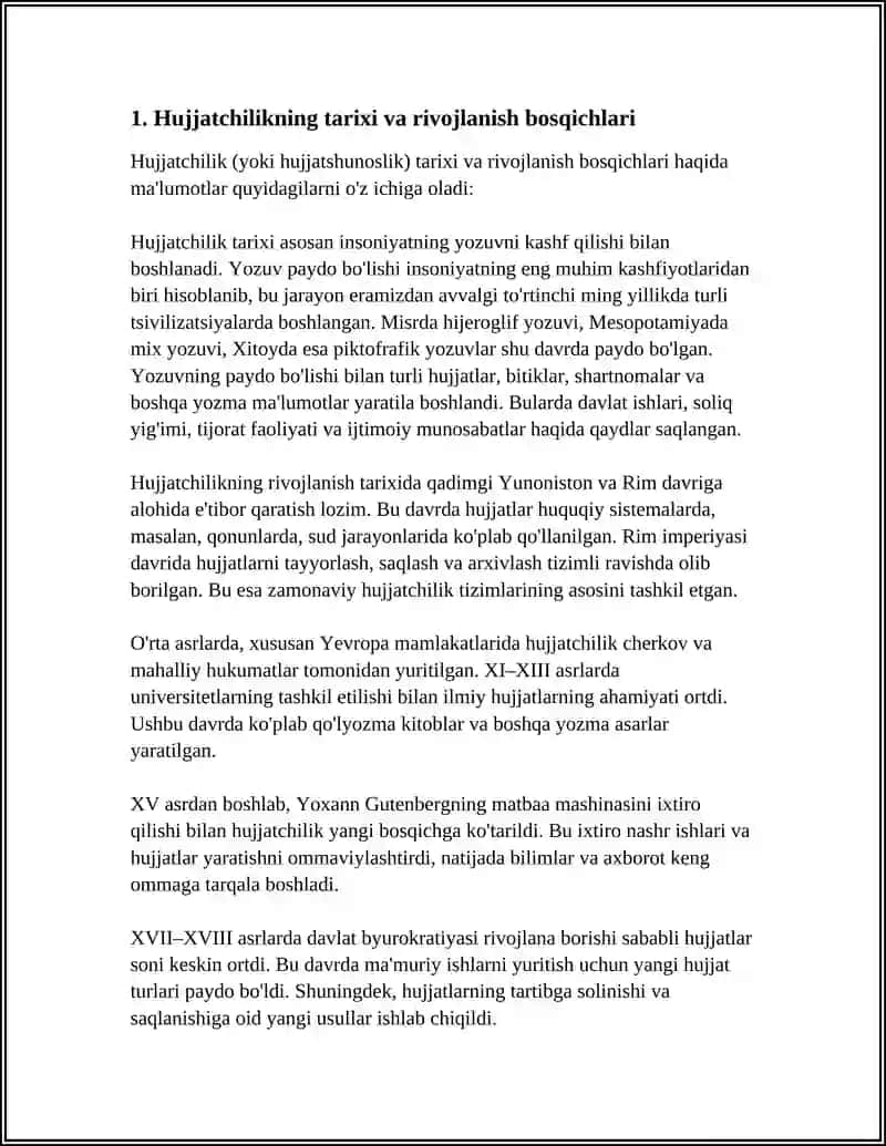 HUJJATCHILIK TARIXI. ILK IPTIDOIY HUJJATLAR. SHARQ HUJJATCHILIGI 4