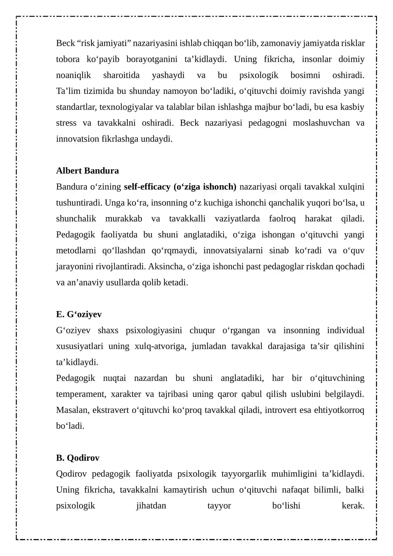 Riskologiyaga psixologik yondashuvlar 4