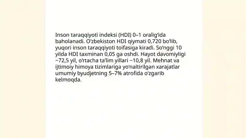 Iqtisodiy va ijtimoiy sohadagi ustuvor xalqaro reytinglar va ularga O‘zbekistonning integratsiyalashuvi 4