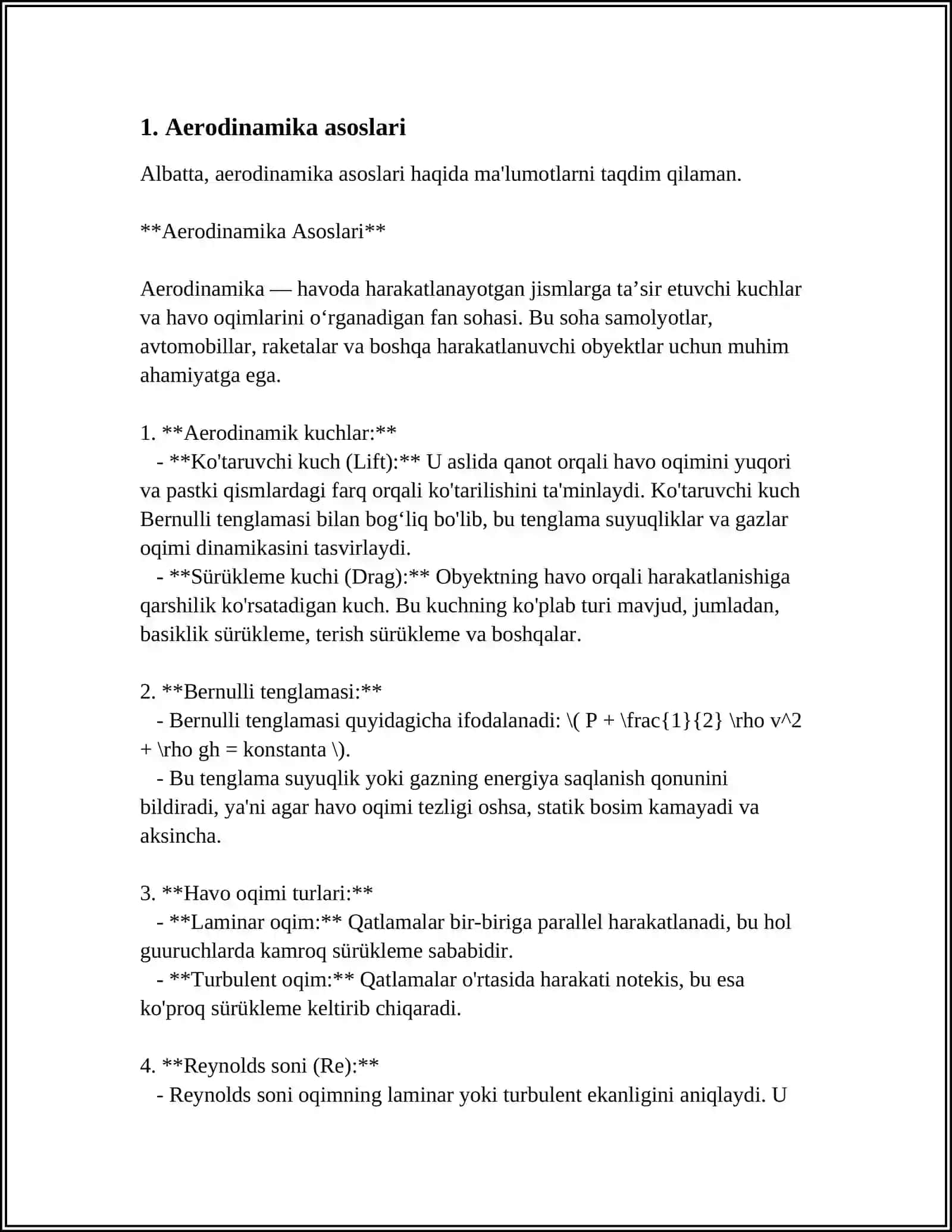 Aerodinamika Asoslari 4