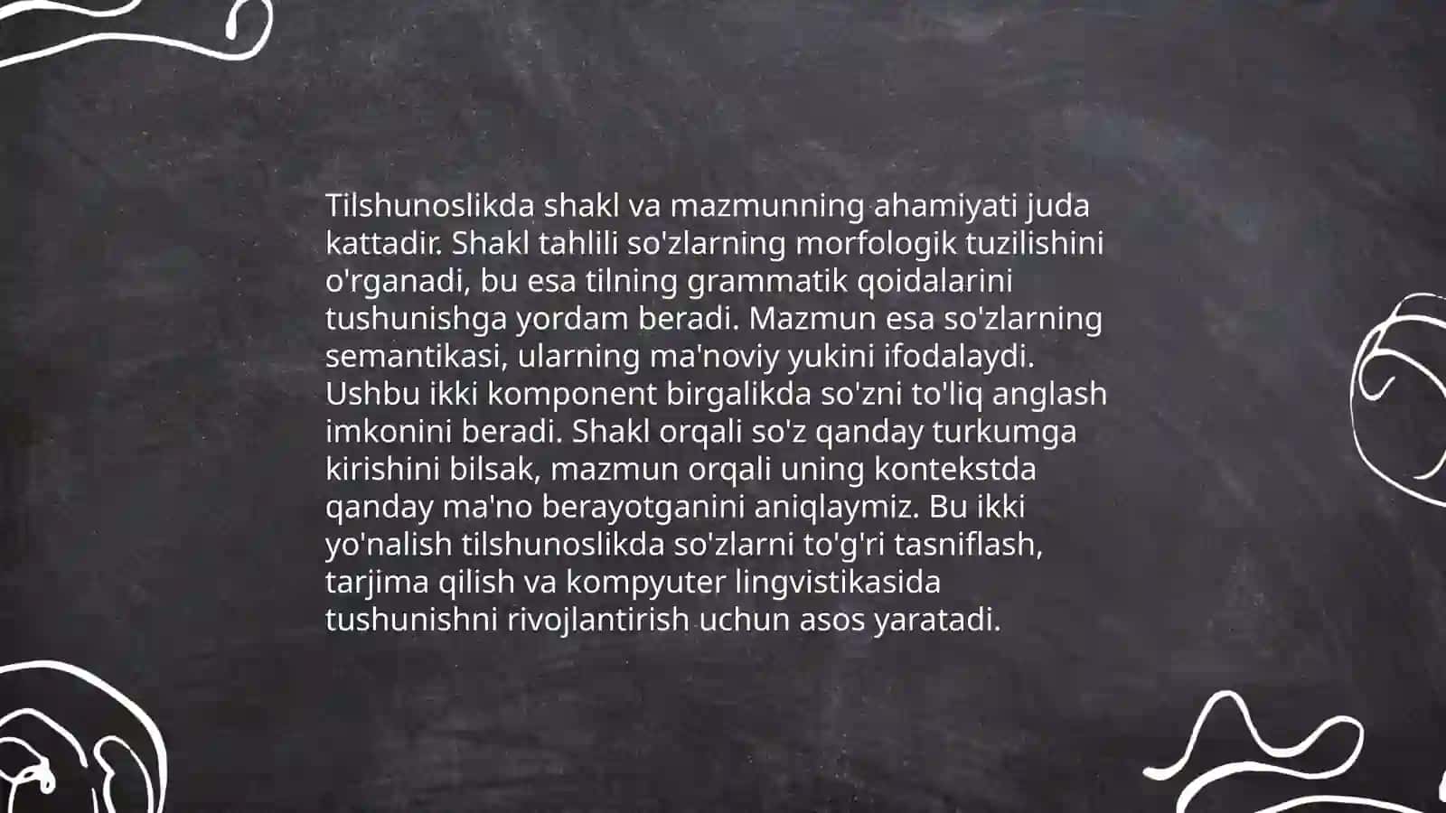 Tilda shakl va mazmun.Struktura va sistema.Semiotika-belgilar sistemasi 4