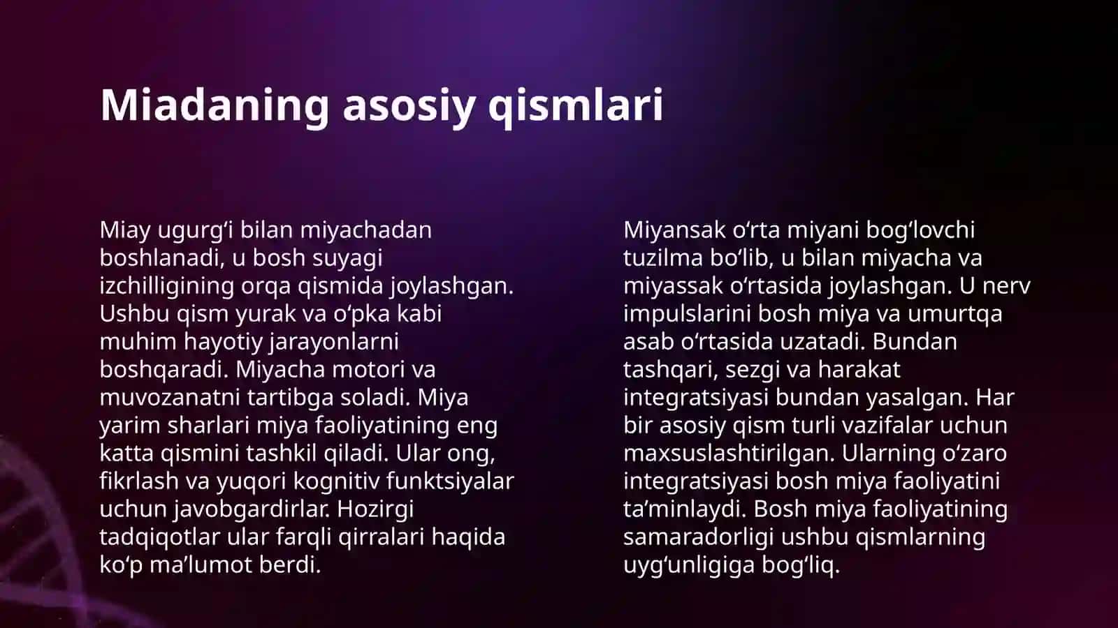 BOSH MIYA ANATOMIYASI 4