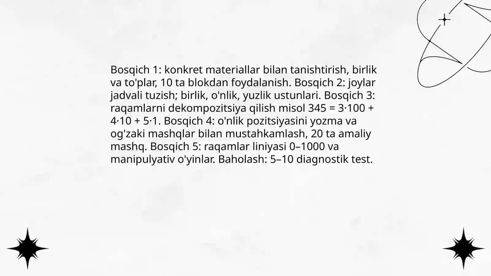 Koʻpxonali nomanfiy butun sonlar ustida arifmetik amallarni oʻrgatish metodikasi 4