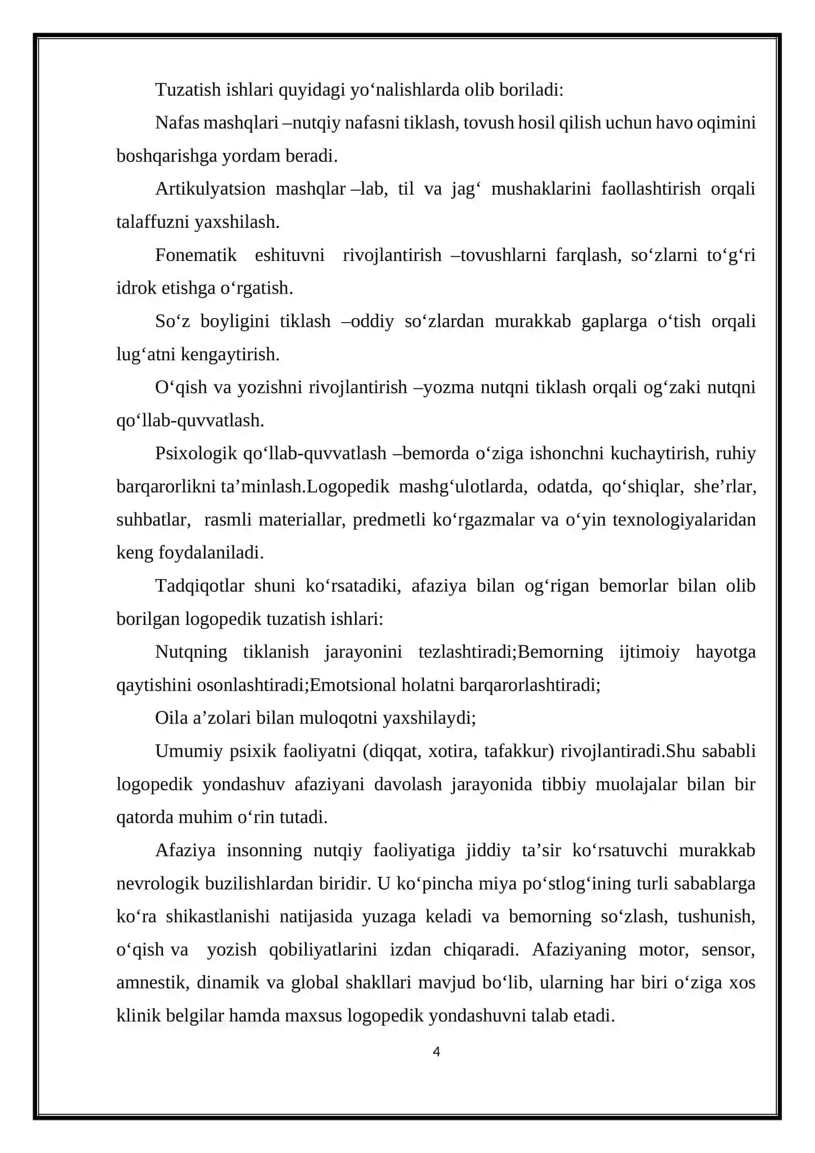 Afaziya sabablari, shakllari, mexanizmlari va tasnifi 4