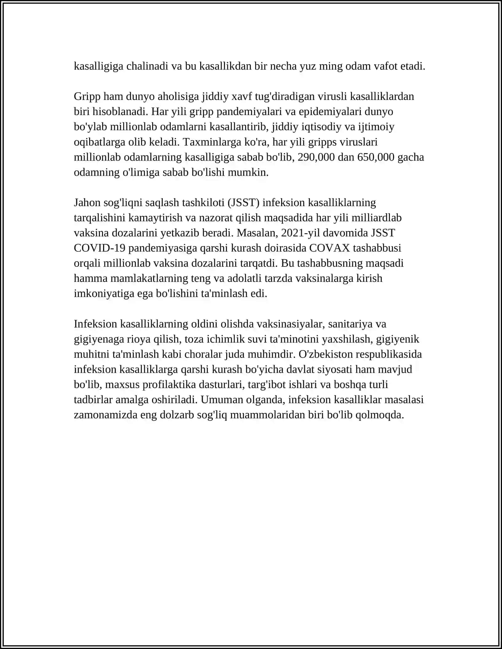 UMUMIY INFEKSION JARAYON HAQIDA TUSHUNCHA 4