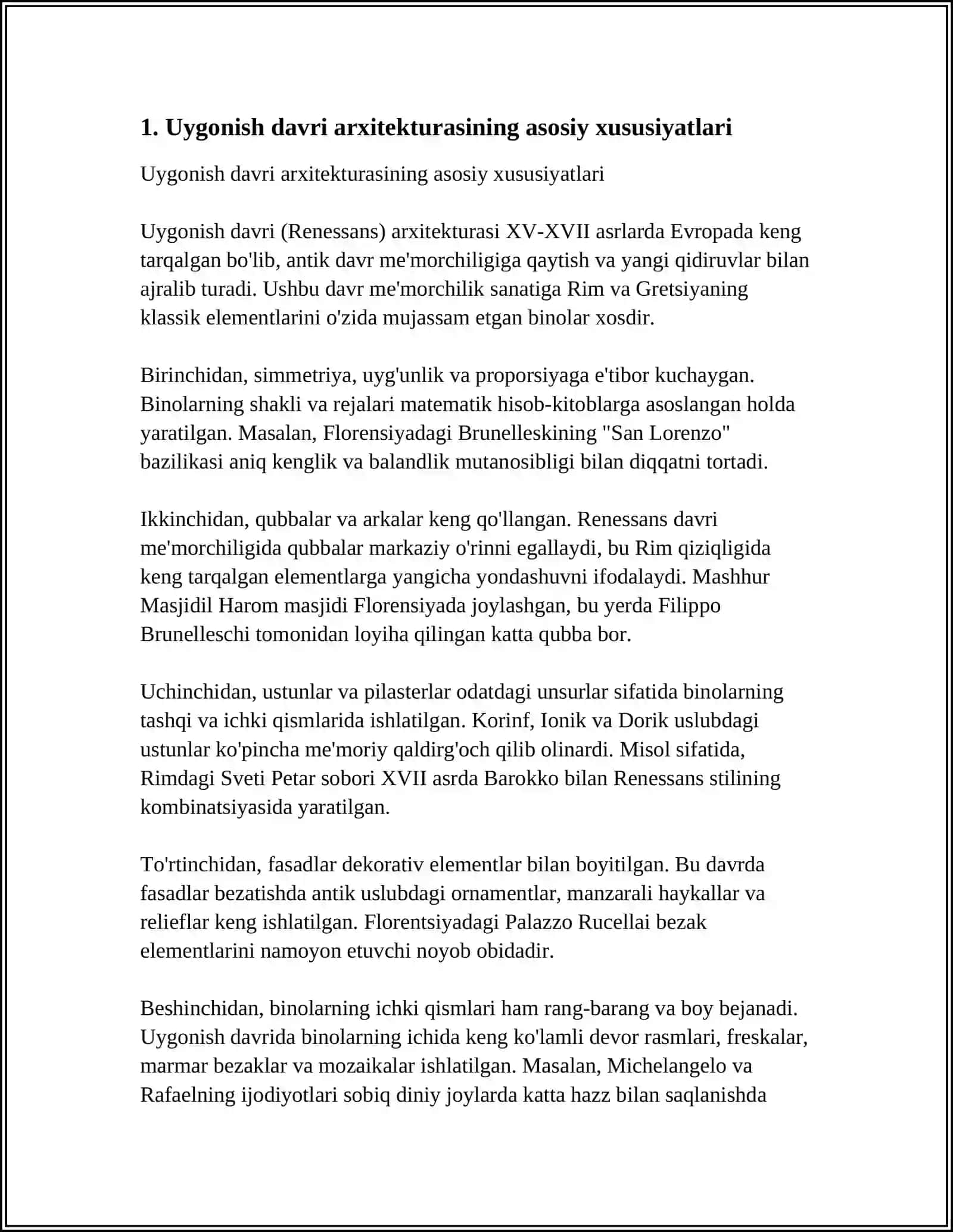 UYĞONISH DAVRI ARXITEKTURASI, UYĞONISH ARXITEKTURASINING ILK DAVRI, UYĞONISH ARXITEKTURASINING YUKSALGAN DAVRI 4