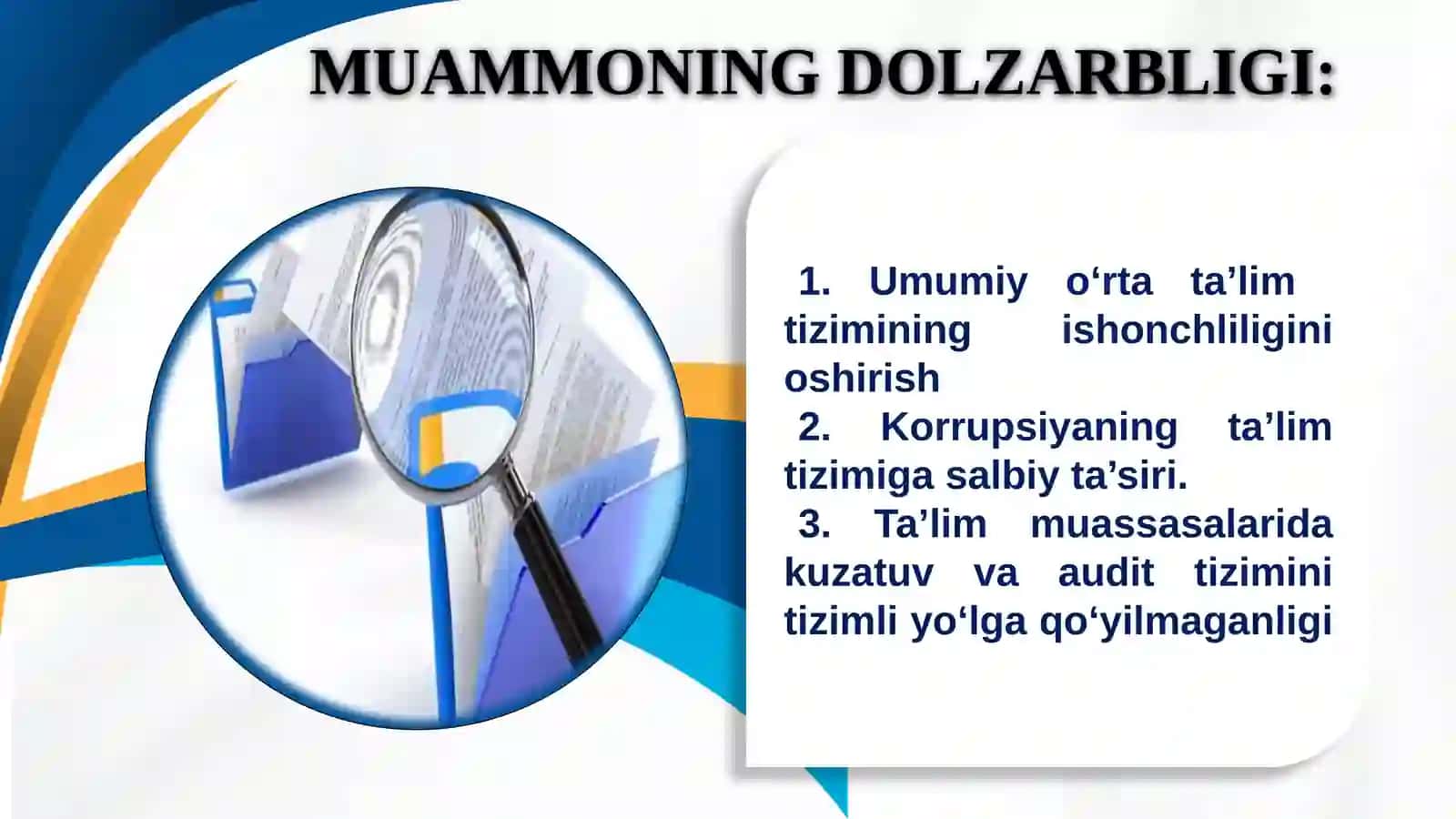 MAKTAB BOSHQARUVIDA KORRUPSION XAVF-XATARLARNI ANIQLASH 4