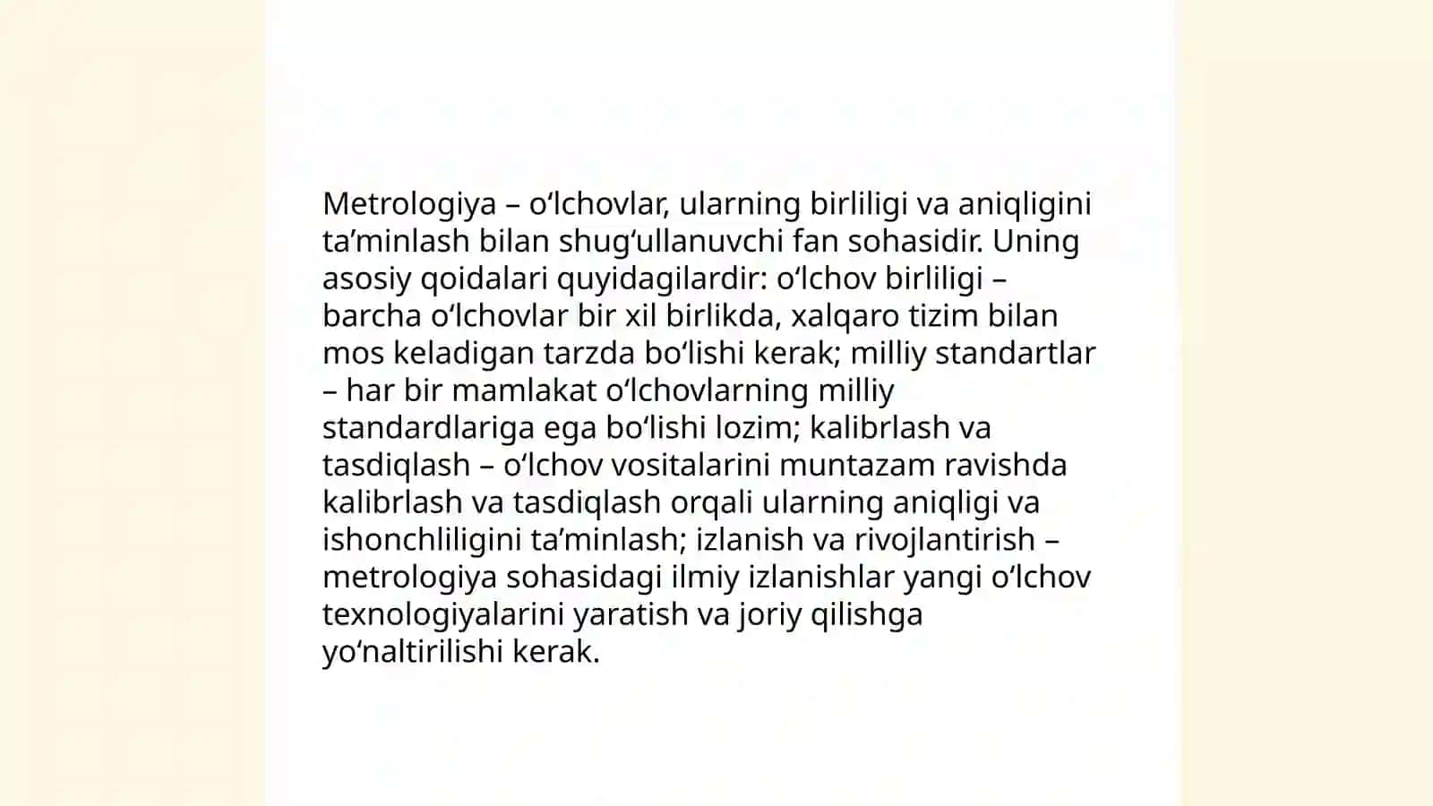Metrologiya standartlashtirish va mahsulot sifati menejmenti 4