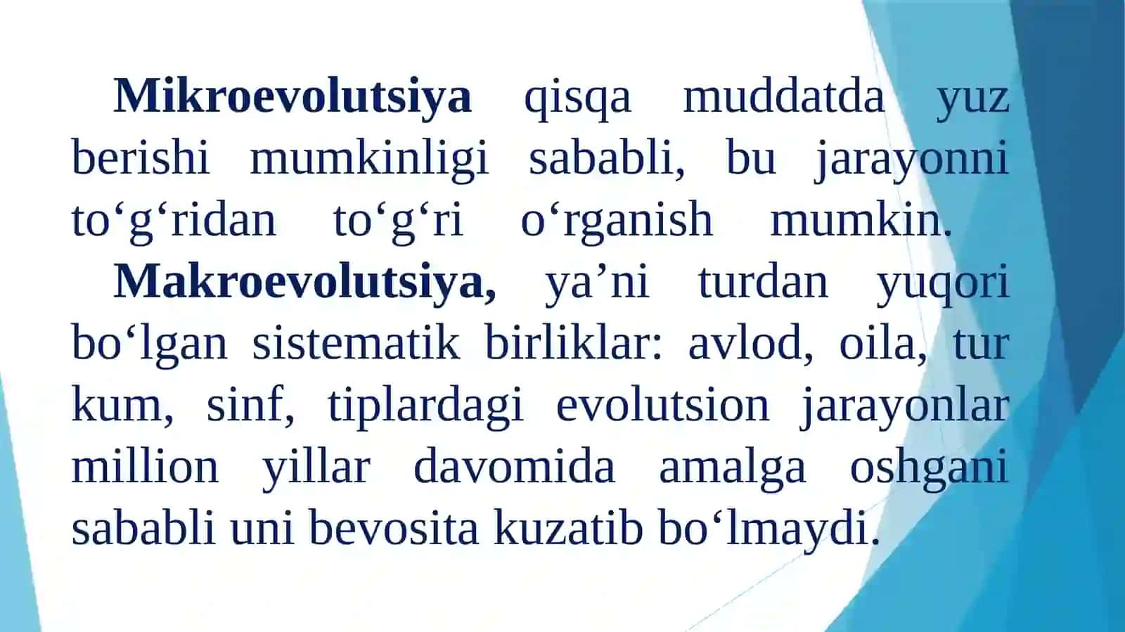 Evolyutsiyani isbotlashda molekulyar biologiya, sitologiya, embriologiya fanlari dalillari 4