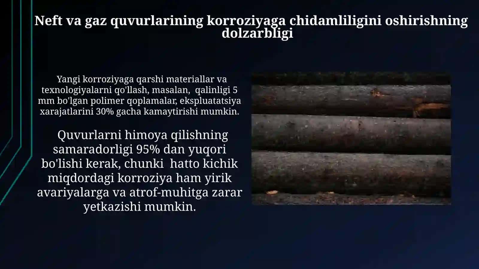 Neft va gaz karroziyadsi bardoshliligini oshirish 4