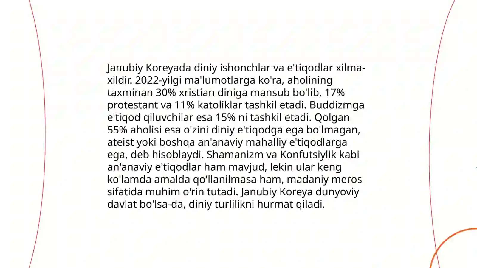 Janubiy Koreya Etno-konfessonsonal tarkibining shakillanish xususiyatlari 4