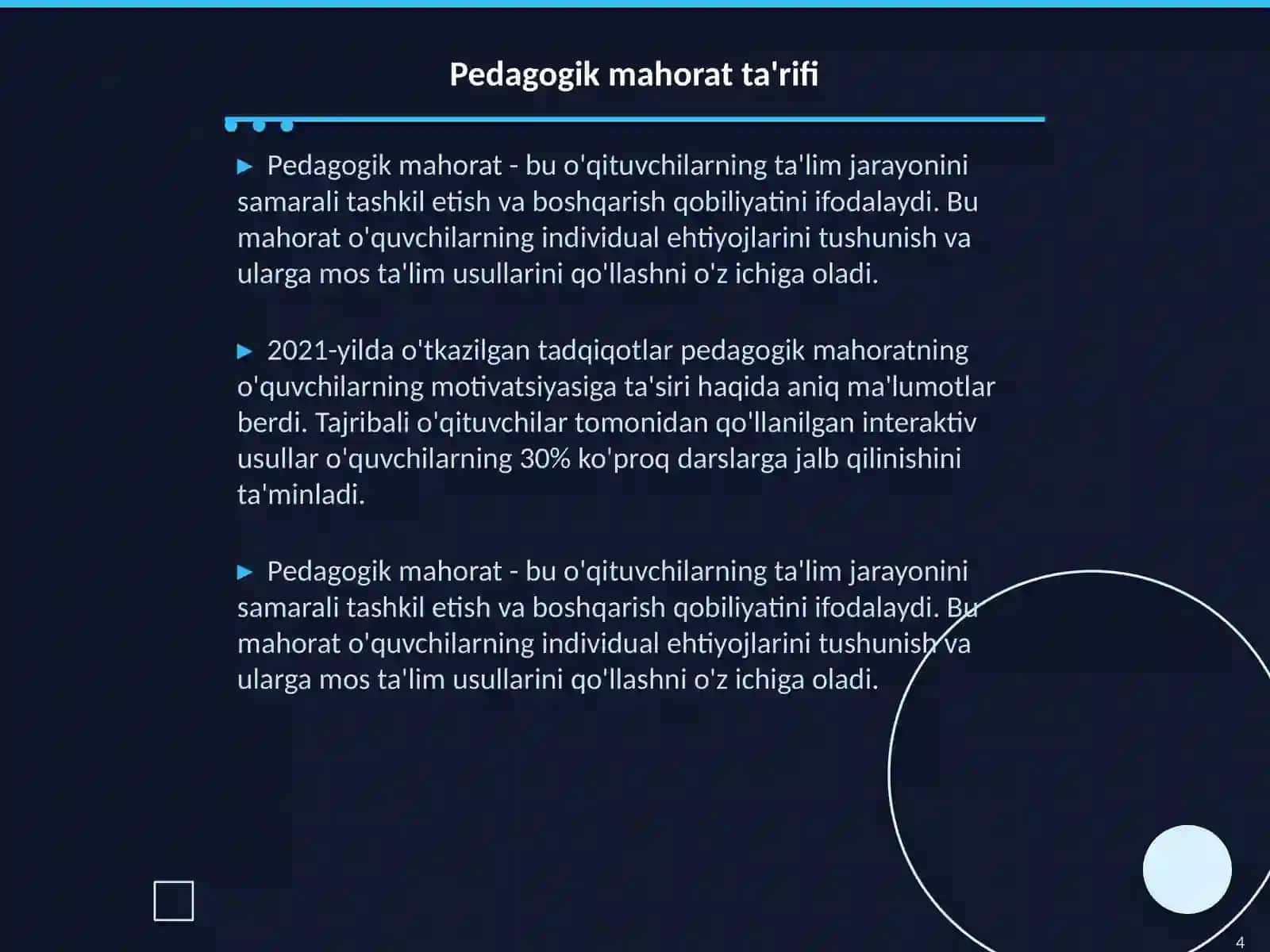 O'quvchilar Mustaqil Faoliyatini Shakllantirishda Pedagogik Mahoratining O'rni 4