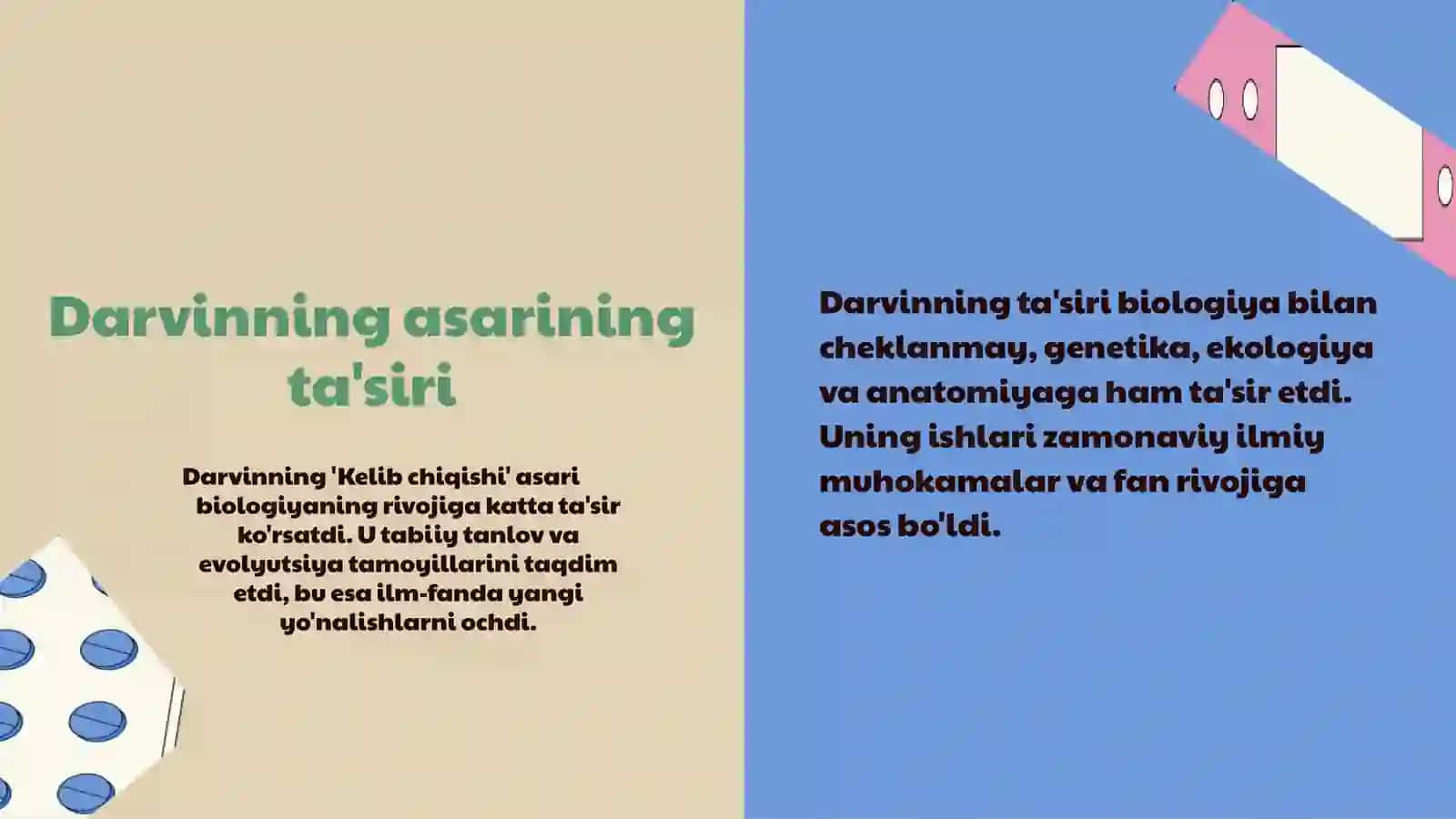 Darvinning yirik asarlari va ularning qisqacha mazmuni 4