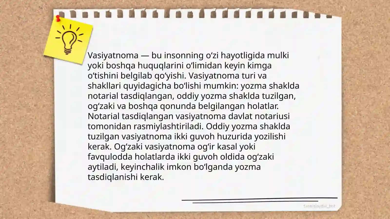 Vasiyatnoma 4