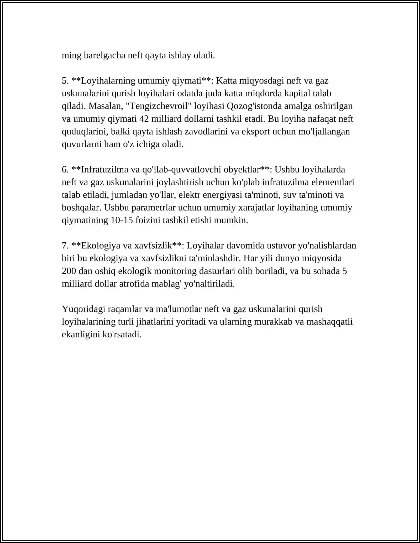 NEF VA GAZ USKUNALARINI FUNDAMITINI HISOBLASH 4
