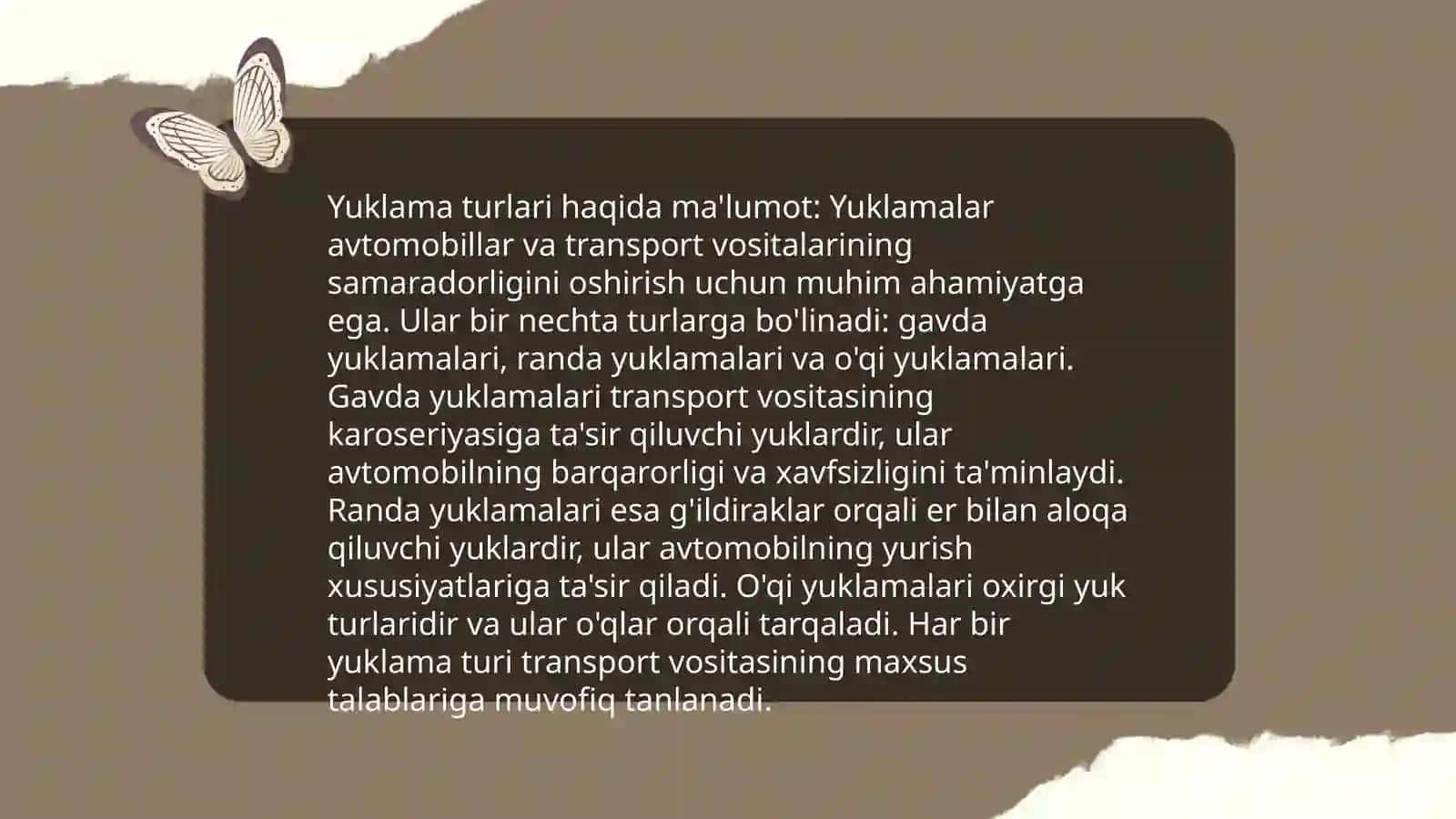 Yuklama haqida umumiy ma'lumot 4