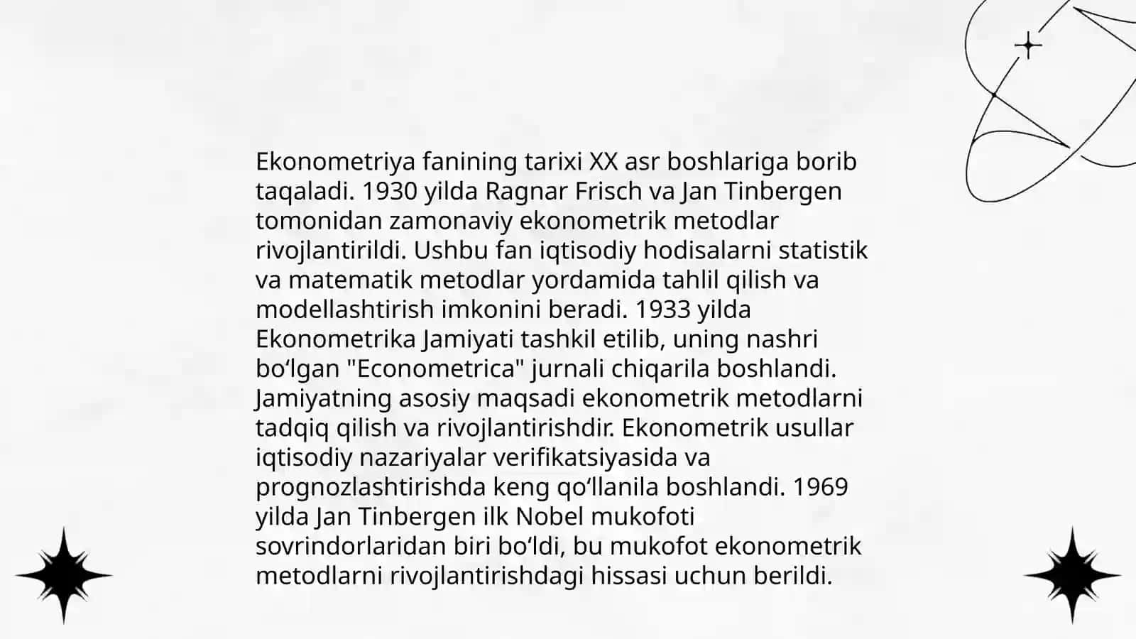 Ekonometrik modellashtirish asoslari 4