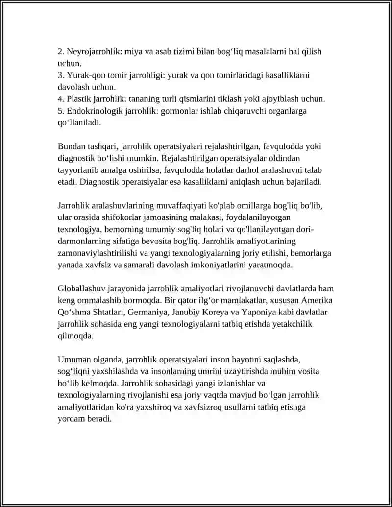 JARROHLIK OPERATSIYALARI HAQIDA TUSHUNCHA 4