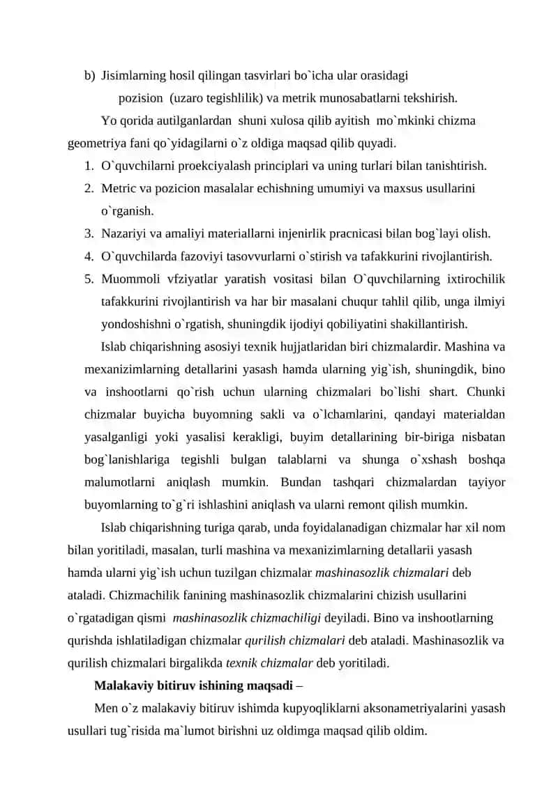 Perispektiv tasvir qurish qoidalarining rasim chizishdagi tadbig`i 4