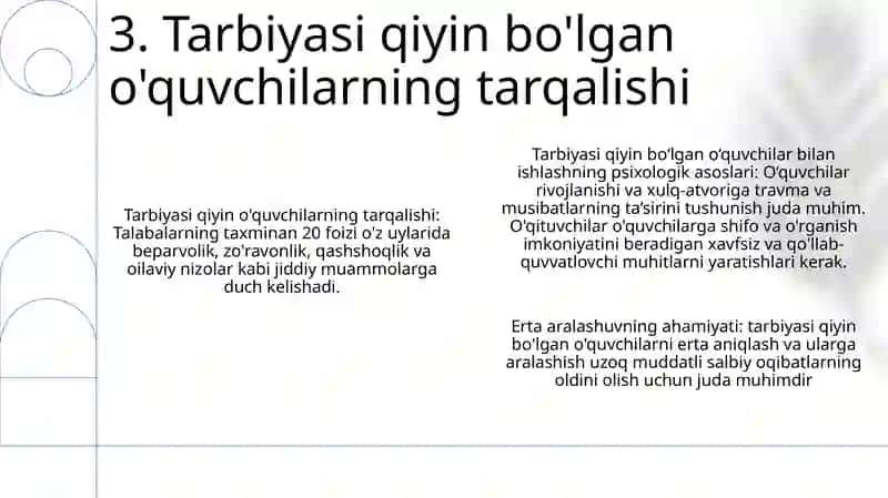 Tarbiyasi Qiyin O'Quvchilar Bilan Ishlashning Psixologik Asoslari 4