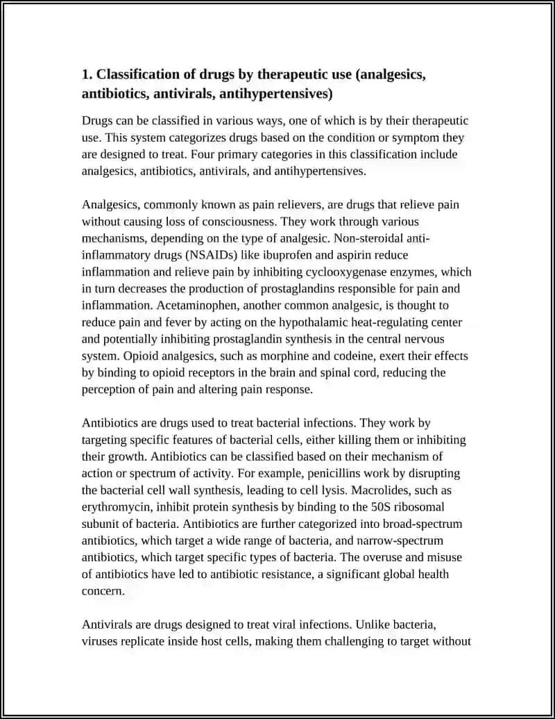 Classification of Drugs by Therapeutic Use 4